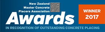 NZ Master Concrete Placers Assc 2017 Award Winner